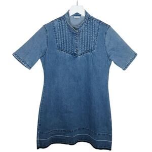Somedays Lovin Denim Raw Hem Dress - Women's Small